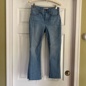 Madewell Womens 25 Cali Demi-Boot Jeans Barnard Wash Kick Flare